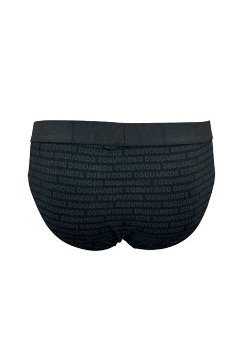 T-shirt e slip Dsquared2 Underwear D9H135510 001 nero monogramma DSQUARED2 UNDERWEAR | T-shirt | D9H135510001